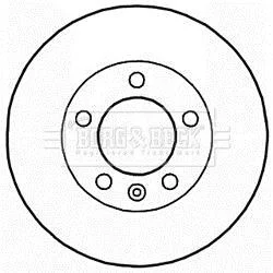 Гальмiвнi диски BORG&BECK BORG & BECK BBD5941S