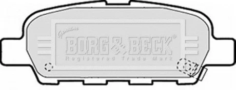 Гальмiвнi колодки дисковi заднi BORG&BECK BORG & BECK BBP1839