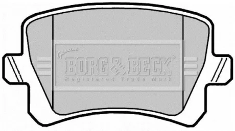 Гальмiвнi колодки дисковi BORG&BECK BORG & BECK BBP2044