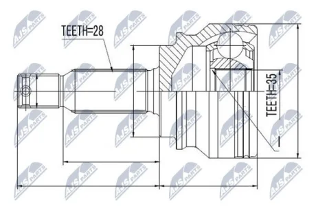 Шрус Nty NPZMS036