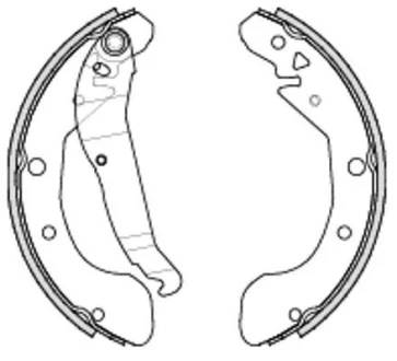 CHEVROLET Комплект гальмівних колодок REZZO (U100) 1.6 05-, DAEWOO REZZO (U100) 2.0 00- REMSA 4231.00