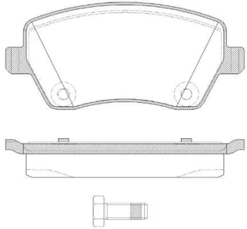 NISSAN гальмівні колодки передн. Micra, Note 03- RENAULT Clio, Kangoo 1.5DCI REMSA 0987.22