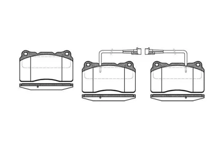 ALFA ROMEO Гальмівні колодки передні 159 (939_) 1.9 JTDM 16V (939AXC1B, 939AXC12) 05-11 REMSA 0666.02