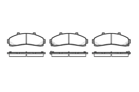 Фото 1 - ford колодки гальмівні передні explorer 4.0 v6 93- REMSA 0571.02 FORD колодки гальмівні передні EXPLORER 4.0 V6 93- REMSA 0571.02 (фото 1)