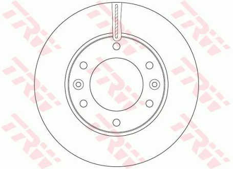 Диск гальмівний передн Лів/Прав HYUNDAI H-1 CARGO, H-1 TRAVEL 2.4/2.5D 02.08- TRW DF6446