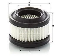 Фільтр повітряний ABG SD200DX, SD200F AG CHEM 1254, 544, 554 AMMANN ASC 100, ASC 110 D, ASC 150 D BELL 310 SG, 315 SG BOMAG BW12R, BW284 CASE IH 1840, 1845 C, 580 K, 580 L, 580 SE, 580 SK FILTER MANN C6006