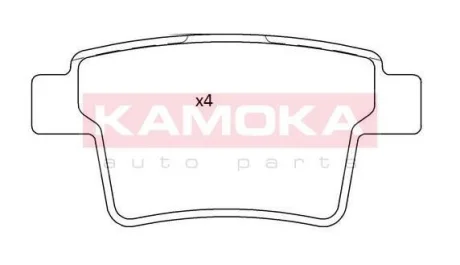 Гальмiвнi колодки дисковi KAMOKA JQ101214