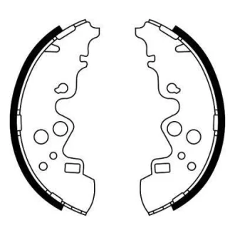 Гальмівна колодка MAZDA E 2.0/2.2D 05.85-12.03 ABE C03051ABE