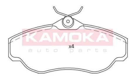 Гальмiвнi колодки дисковi KAMOKA JQ101190