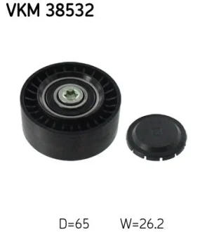Фото 1 - обвідний ролик поліклинового ременя SKF VKM 38532 Обвідний ролик поліклинового ременя SKF VKM 38532 (фото 1)