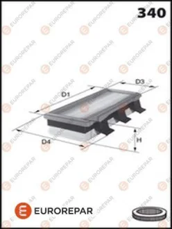 - ФІЛЬТР ПОВІТРЯНИЙ Eurorepar E147026