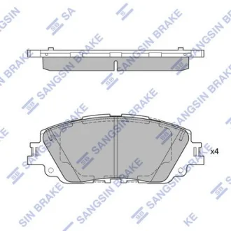 Колодки дискового тормоза SANGSIN Hi-Q (SANGSIN) SP4275