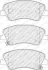Комплект гальмівних колодок передн, HYUNDAI BAYON, I20 III KIA RIO IV, STONIC 1.0-1.6D 01.17- FERODO FDB5040 (фото 1)