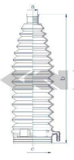 Чохол захисний лів (довжина210мм 16мм/61мм) CITROEN C4 GRAND PICASSO I, C4 PICASSO I PEUGEOT 3008, 3008 I, 307, 5008, 5008 I, EXPERT, PARTNER 1.6-2.0DH 08.00- SPIDAN 84211