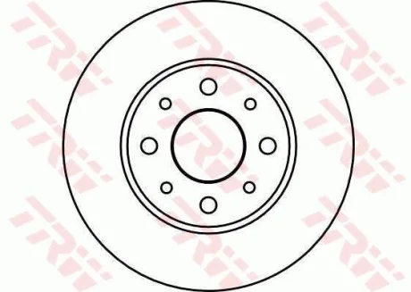 Фото 1 - диск гальмівний передн лів/прав ALFA ROMEO 145, 146 FIAT MAREA, PALIO, SIENA 1.0-1.9D 10.94- TRW DF4037 Диск гальмівний передн лів/прав ALFA ROMEO 145, 146 FIAT MAREA, PALIO, SIENA 1.0-1.9D 10.94- TRW DF4037 (фото 1)