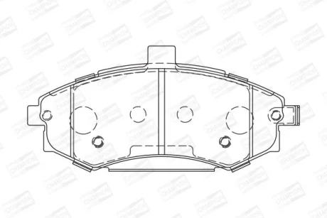HYUNDAI Тормозные колодки передн.Elantra,Matrix CHAMPION 572513CH