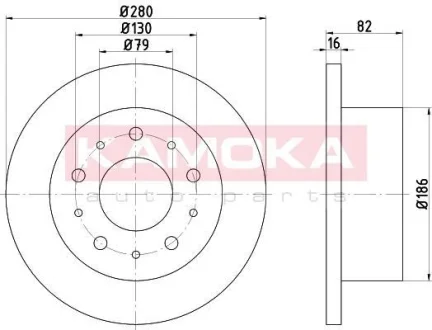 Гальмiвнi диски KAMOKA 1033148