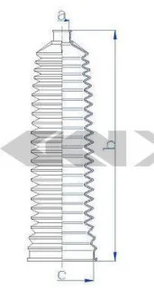 Чохол захисний лів/прав (довжина247мм 14мм/67мм) FIAT DUCATO FORD TRANSIT, TRANSIT CUSTOM V362, TRANSIT TOURNEO 2.0D-3.2D 01.00-12.23 SPIDAN 84215