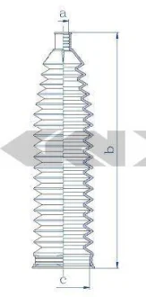 Чохол захисний лів/прав (довжина211мм 15мм/53мм) OPEL ASTRA G, ASTRA G CLASSIC, ASTRA H, ASTRA H CLASSIC, ASTRA H GTC, MERIVA B, ZAFIRA A, ZAFIRA B 1.2-2.2D 02.98- SPIDAN 84218