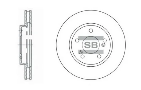 SANGSIN Гальмівний диск Hi-Q (SANGSIN) SD4312