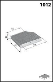 Фільтр салону MECAFILTER EKR7335