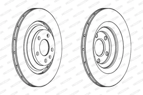 Фото 1 - комплект гальмівних дисків (2 шт) задн лів/прав AUDI A4 B8, A5, A6 ALLROAD C6, A6 C6, A6 C7, A7, A8 D4, Q5 2.0-4.2 05.04-09.18 FERODO DDF1240C Комплект гальмівних дисків (2 шт) задн лів/прав AUDI A4 B8, A5, A6 ALLROAD C6, A6 C6, A6 C7, A7, A8 D4, Q5 2.0-4.2 05.04-09.18 FERODO DDF1240C (фото 1)