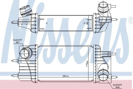 Интеркулер NISSAN EVALIA (M20_) (10-) 1.5 dCi NISSENS 961433
