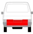Ремонтна панель дверей задн (обшивка, нижня частина) VW TRANSPORTER T4 07.90-04.03 BLIC 6508049558720P (фото 2)