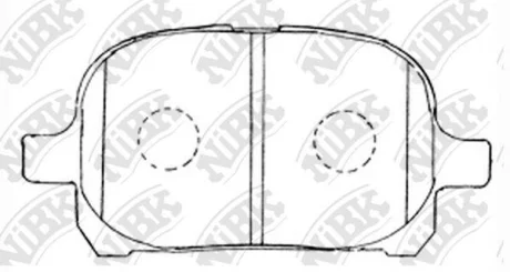 Колодки дискового тормоза NiBK PN1401