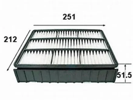 Фильтр воздушный двигателя JS ASAKASHI A3008 (фото 1)