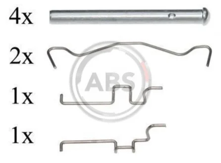 Ремкомплект гальмiвних колодок ABS A.B.S. 1683Q (фото 1)