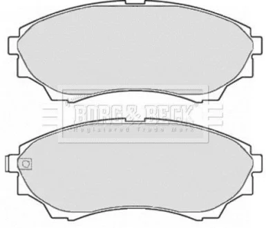Гальмiвнi колодки дисковi переднi BORG&BECK BORG & BECK BBP2119