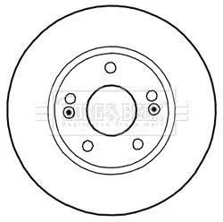 Гальмiвнi диски BORG&BECK BORG & BECK BBD5270