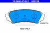 Комплект гальмівних колодок задн, LEXUS LX TOYOTA LAND CRUISER, LAND CRUISER 100 4.2D/4.7 01.98-03.08 ATE 13046057492 (фото 1)