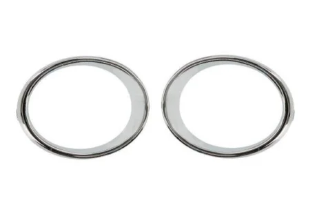 Рамка галогена передн лів/прав (комплект, хром) RENAULT KADJAR 06.15-10.18 BLIC 6502076090915P