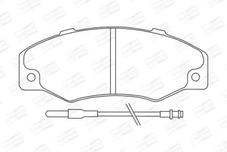 RENAULT гальмівні колодки передні 21 86- CHAMPION 571339CH