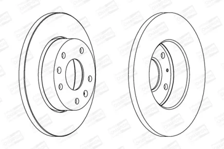 LANDROVER диск гальмівний передн.Freelander 98- CHAMPION 562153CH