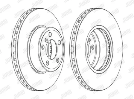 BMW гальмів.диск передн. E65/66/67 730 02- Jurid 562272JC-1