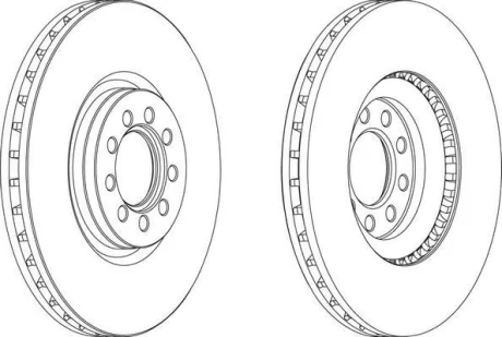 FIAT диск гальмівний передн.Iveco Daily III 05- Jurid 569164J