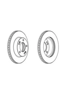 SSANGYONG Диск гальмівний передн.RODIUS I 05- Jurid 562982JC