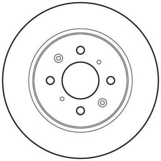 HONDA Гальмівний диск задн. INSIGHT 1.3 09- Jurid 562704JC