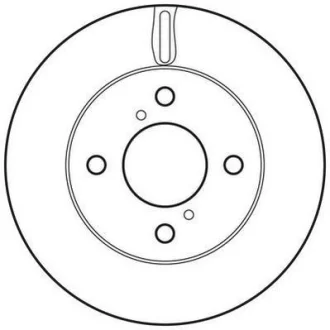 NISSAN диск гальм. передн. PIXO, SUZUKI ALTO 09- Jurid 562674JC