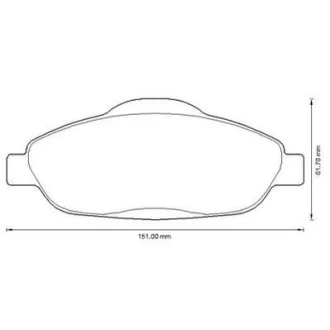 PEUGEOT гальмівні колодки передн.308,3008 07- Jurid 573241JC