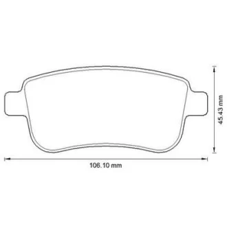 RENAULT гальмівні колодки задн.Fluence 10-,Megane III,Scenic III 09- Jurid 573286JC