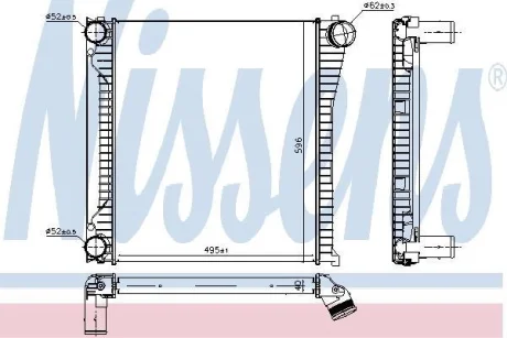 Радіатор інтеркулера NISSENS 96136