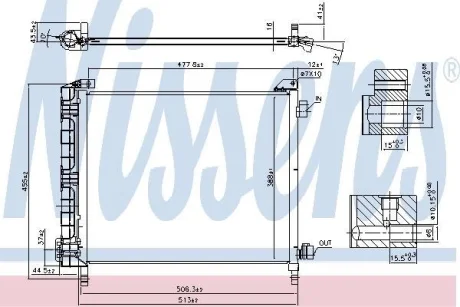 Радіатор кондиціонера First Fit NISSENS 940372 (фото 1)