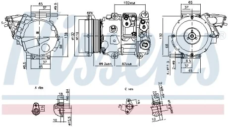 Компресор кондиціонера First Fit NISSENS 890876
