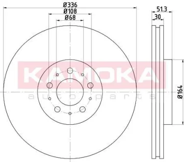 Гальмiвнi диски KAMOKA 1032742