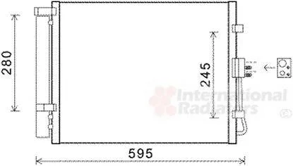 Конденсатор кондиціонера KIA SOUL 02/09-14 Van Wezel 83005150 (фото 1)