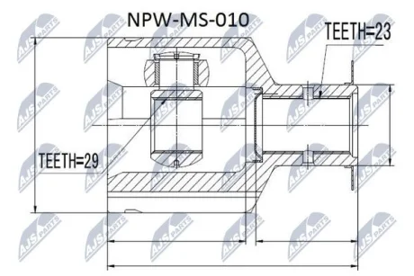 Шрус Nty NPWMS010 (фото 1)